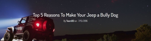 5 причин установить Bully Dog на Jeep 5 причин установить Bully Dog на Jeep