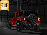 Бампер RIVAL задний силовой алюминиевый для Jeep Wrangler JL 2018+ Бампер RIVAL задний силовой алюминиевый для Jeep Wrangler JL 2018+