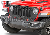 Решетка радиатора Mopar для Jeep Wrangler JL  и Gladiator JT 2018 Окрашенная матовый черный (тюнинг)