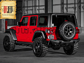 Бампер RIVAL задний силовой (короткий) алюминиевый для Jeep Wrangler JL 2018+