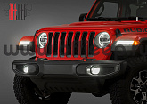 82215136AE Фары Mopar (оригинал Jeep) светодиодные, ПАРА, американский свет, ангельские глазки