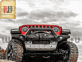 Бампер RIVAL передний силовой передний алюминиевый с лайтбаром для Jeep Wrangler JK / JL и Gladiator JT Бампер RIVAL передний силовой передний алюминиевый с лайтбаром для Jeep Wrangler JK / JL и Gladiator JT