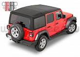 Мягкая крыша Mopar 82215805 черный ПВХ для Jeep Wrangler JL Unlimited с тонированными стеклами