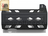 Защита RIVAL глушителя для Jeep Wrangler JL с моторами 2,0t и 3,6