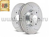 Тормозной диск Powerstop задний перфорированный для Jeep Wrangler JL 2.0  (пара)