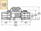 Лебедка Warn ZEON 12S автомобильная электрическая с синтетическим тросом