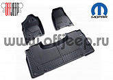 Коврики Mopar 82215321AD салонные резиновые черные Dodge RAM 1500 Crew Cab  (длинный)