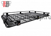 Экспедиционный багажник стальной с бортами и сеткой ROOFRACK CAGE DLX 100 W/MSH для Jeep Wrangler JL