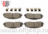 68456066 Колодки тормозные Mopar передние для 19-24 Jeep Wrangler JL, Wrangler 392 и Gladiator JT