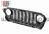 Решетка радиатора Mopar для Jeep Wrangler JL и Gladiator JT 2018 Окрашенная матовый черный (тюнинг) Решетка радиатора Mopar для Jeep Wrangler JL и Gladiator JT 2018 Окрашенная матовый черный (тюнинг)